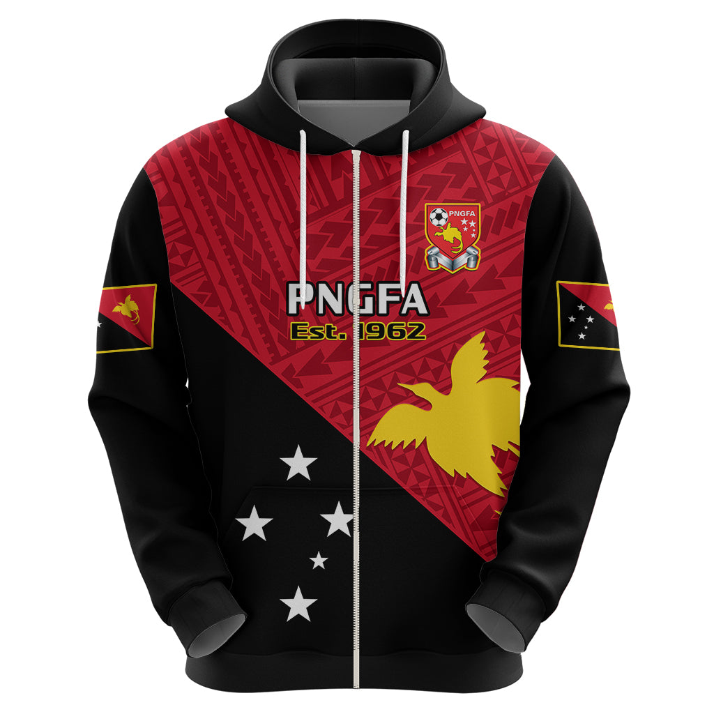 Custom Papua New Guinea Football Hoodie Go PNG Polynesian Pattern Sporty Style LT14 - Polynesian Pride