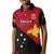 Personalised Papua New Guinea Football Kid Polo Shirt Go PNG Polynesian Pattern Sporty Style LT14 Kid Red - Polynesian Pride