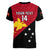 Personalised Papua New Guinea Football Women V Neck T Shirt Go PNG Polynesian Pattern Sporty Style LT14 - Polynesian Pride