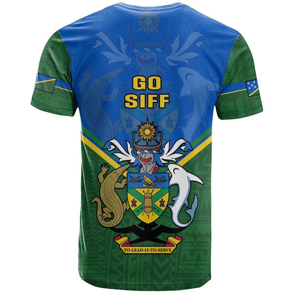 Solomon Islands Football T Shirt Polynesian Pattern Sporty Style LT14 - Polynesian Pride