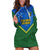 Personalised Solomon Islands Football Hoodie Dress Polynesian Pattern Sporty Style LT14 Green - Polynesian Pride