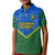 Personalised Solomon Islands Football Kid Polo Shirt Polynesian Pattern Sporty Style LT14 Kid Green - Polynesian Pride