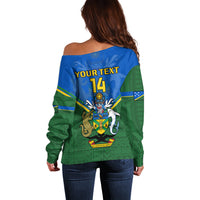 Personalised Solomon Islands Football Off Shoulder Sweater Polynesian Pattern Sporty Style LT14 - Polynesian Pride