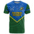 Custom Solomon Islands Football T Shirt Polynesian Pattern Sporty Style LT14 Green - Polynesian Pride