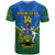 Custom Solomon Islands Football T Shirt Polynesian Pattern Sporty Style LT14 - Polynesian Pride