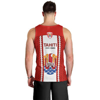 Tahitian Football Men Tank Top Tahiti Coat Of Arm Polynesian Sporty Style LT14 - Polynesian Pride
