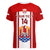 Personalised Tahitian Football Women V Neck T Shirt Tahiti Coat Of Arm Polynesian Sporty Style LT14 - Polynesian Pride