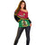 Personalised Vanuatu Football Off Shoulder Sweater Vanuatuan Coat Of Arm Polynesian Flag Style LT14 - Polynesian Pride