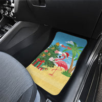 Flamingo Hawaii Summer Christmas Personalized Car Mats Mele Kalikimaka Beachy Vibes
