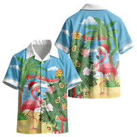 Flamingo Hawaii Summer Christmas Personalized Kid Hawaiian Shirt Mele Kalikimaka Beachy Vibes LT14 - Polynesian Pride