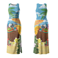 Chilling Parrot Hawaii Summer Christmas Personalized Couples Matching Tank Maxi Dress and Hawaiian Shirt It's 5 O'Clock Somewhere Beachy Vibes LT14 - Polynesian Pride