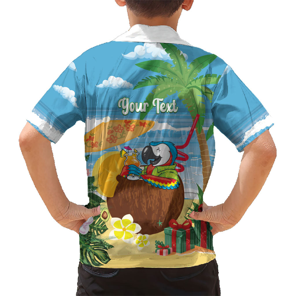 Chilling Parrot Hawaii Summer Christmas Personalized Hawaiian Shirt It's 5 O'Clock Somewhere Beachy Vibes