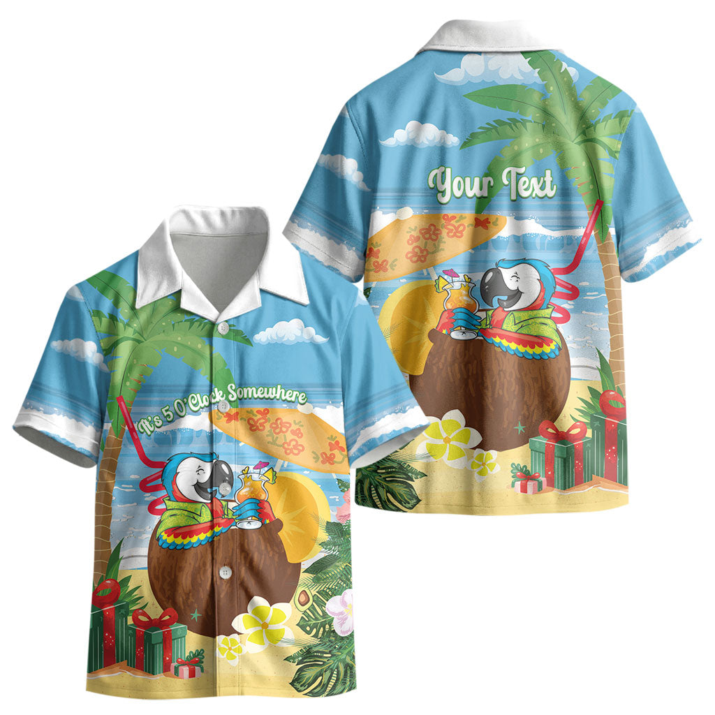 Chilling Parrot Hawaii Summer Christmas Personalized Kid Hawaiian Shirt It's 5 O'Clock Somewhere Beachy Vibes LT14 - Polynesian Pride