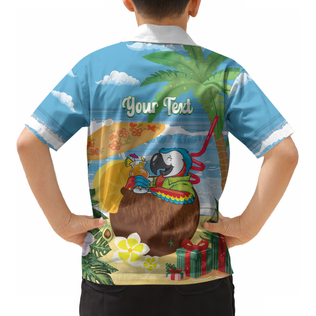 Chilling Parrot Hawaii Summer Christmas Personalized Kid Hawaiian Shirt It's 5 O'Clock Somewhere Beachy Vibes LT14 - Polynesian Pride
