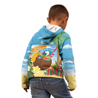 Chilling Parrot Hawaii Summer Christmas Personalized Kid Hoodie It's 5 O'Clock Somewhere Beachy Vibes