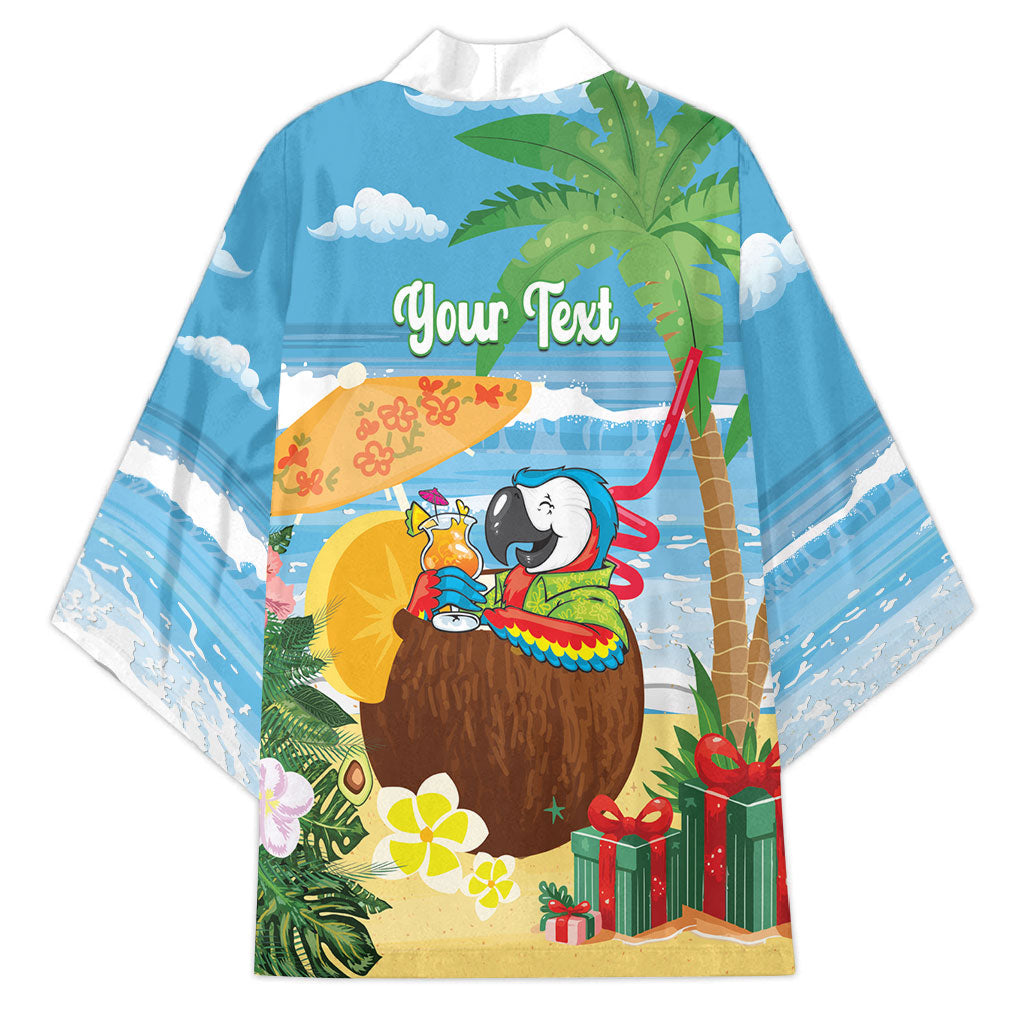 Chilling Parrot Hawaii Summer Christmas Personalized Kimono It's 5 O'Clock Somewhere Beachy Vibes