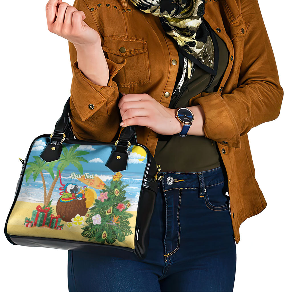 Chilling Parrot Hawaii Summer Christmas Personalized Shoulder Handbag It's 5 O'Clock Somewhere Beachy Vibes
