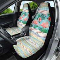 Flamingo Hawaii Summer Car Seat Cover Hawaiian Lei Pakala Motifs Tropical Style