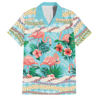 Flamingo Hawaii Summer Hawaiian Shirt Hawaiian Lei Pakala Motifs Tropical Style