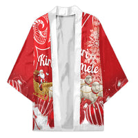 New Zealand Christmas In July Personalised Kimono Funny Santa Sheep Meri Kirihimete Red
