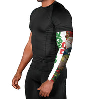 Meri Kirihimete New Zealand Personalised Arm Sleeves Cute Santa NZ Animals and Pohutukawa