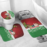 Meri Kirihimete New Zealand Bathroom Set Cute Santa NZ Animals and Pohutukawa