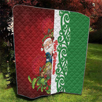 Meri Kirihimete New Zealand Quilt Cute Santa NZ Animals and Pohutukawa