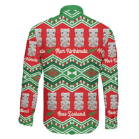 New Zealand Christmas In July Family Matching Mermaid Dress and Hawaiian Shirt Meri Kirihimete Hei Tiki Taniko Motifs Seamless