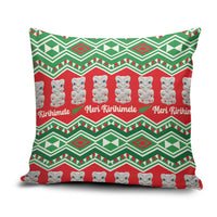 New Zealand Christmas In July Pillow Cover Meri Kirihimete Hei Tiki Taniko Motifs Seamless