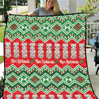 New Zealand Christmas In July Quilt Meri Kirihimete Hei Tiki Taniko Motifs Seamless