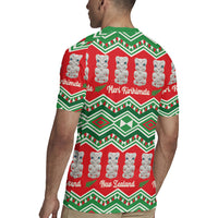 New Zealand Christmas In July Rugby Jersey Meri Kirihimete Hei Tiki Taniko Motifs Seamless