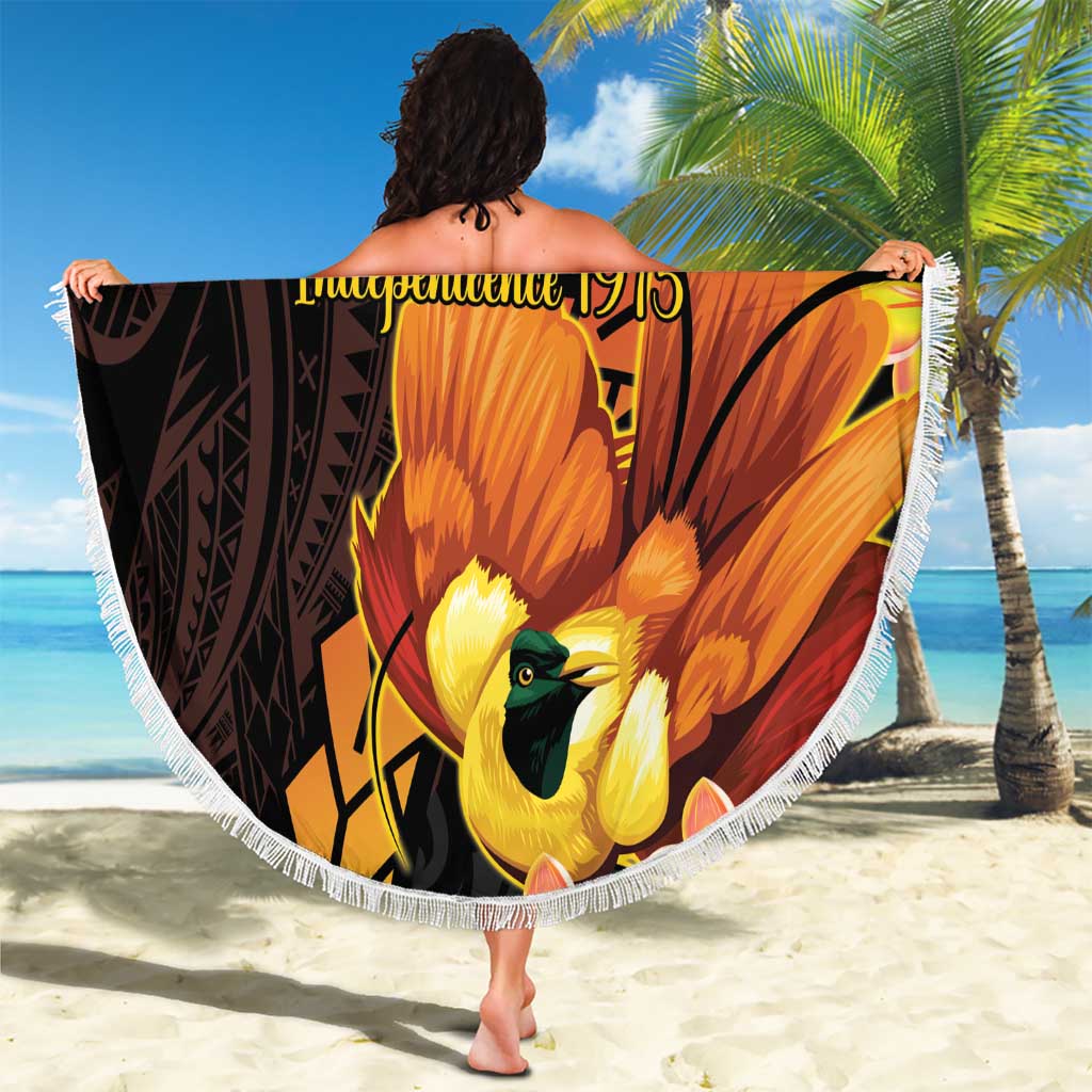 Papua New Guinea Independence Day Beach Blanket 50th Anniversary Papua Niu Gini Bird Of Paradise LT14