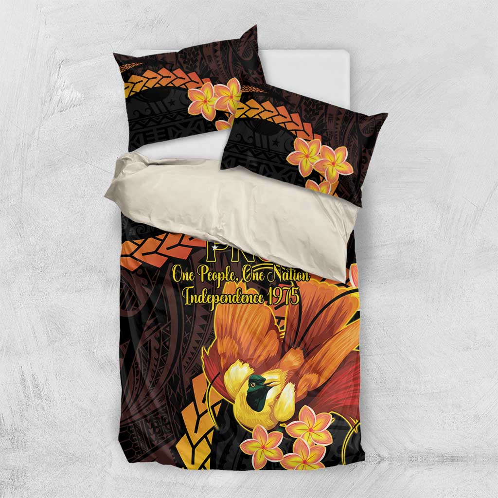 Papua New Guinea Independence Day Bedding Set 50th Anniversary Papua Niu Gini Bird Of Paradise LT14