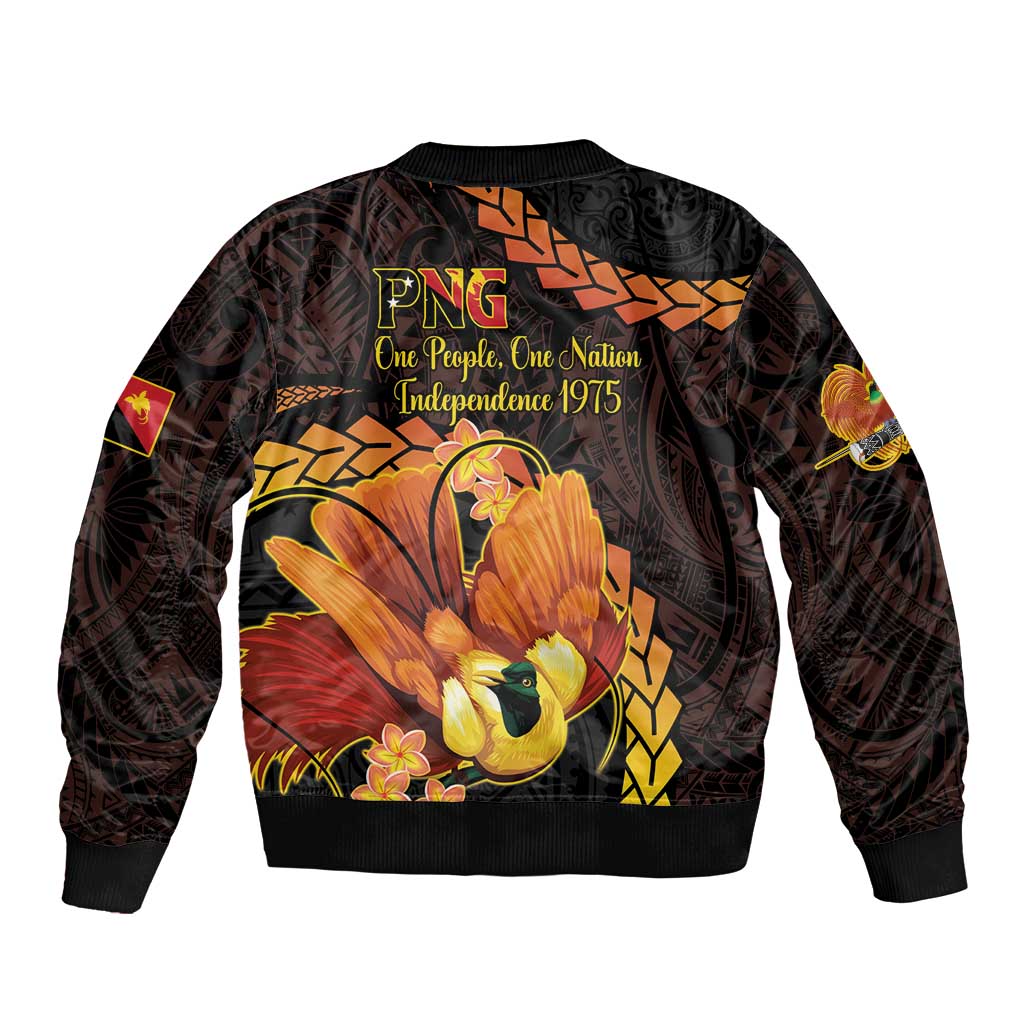Papua New Guinea Independence Day Bomber Jacket 50th Anniversary Papua Niu Gini Bird Of Paradise LT14