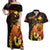 Papua New Guinea Independence Day Couples Matching Off Shoulder Maxi Dress and Hawaiian Shirt 50th Anniversary Papua Niu Gini Bird Of Paradise LT14