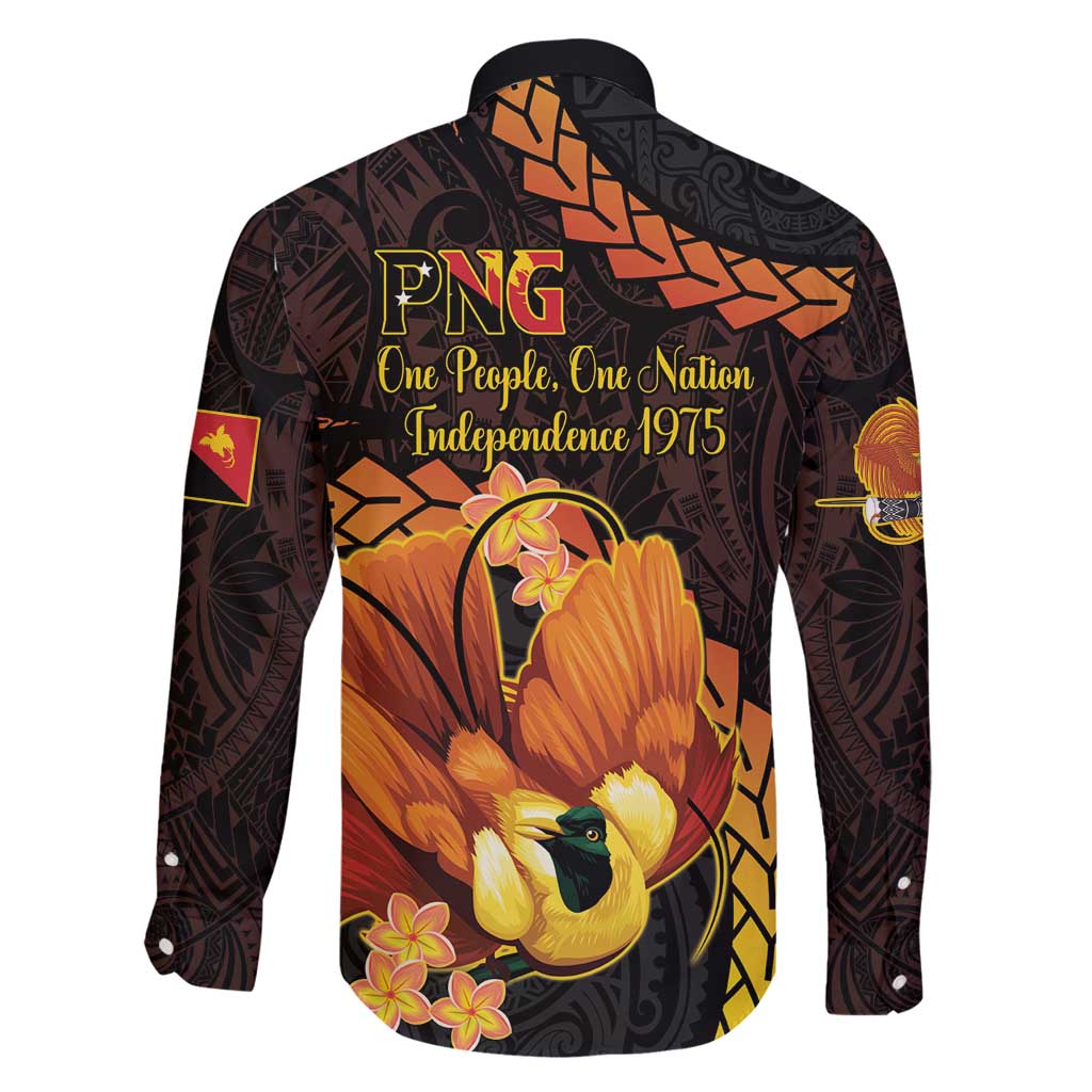 Papua New Guinea Independence Day Family Matching Long Sleeve Bodycon Dress and Hawaiian Shirt 50th Anniversary Papua Niu Gini Bird Of Paradise LT14