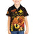 Papua New Guinea Independence Day Family Matching Off Shoulder Short Dress and Hawaiian Shirt 50th Anniversary Papua Niu Gini Bird Of Paradise LT14