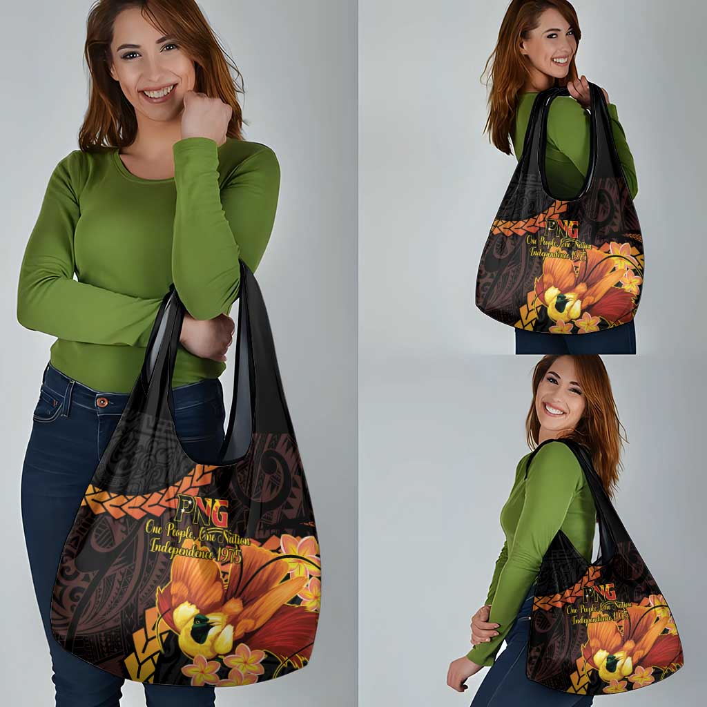 Papua New Guinea Independence Day Grocery Bag 50th Anniversary Papua Niu Gini Bird Of Paradise LT14