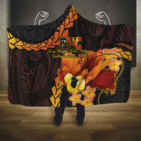 Papua New Guinea Independence Day Hooded Blanket 50th Anniversary Papua Niu Gini Bird Of Paradise LT14