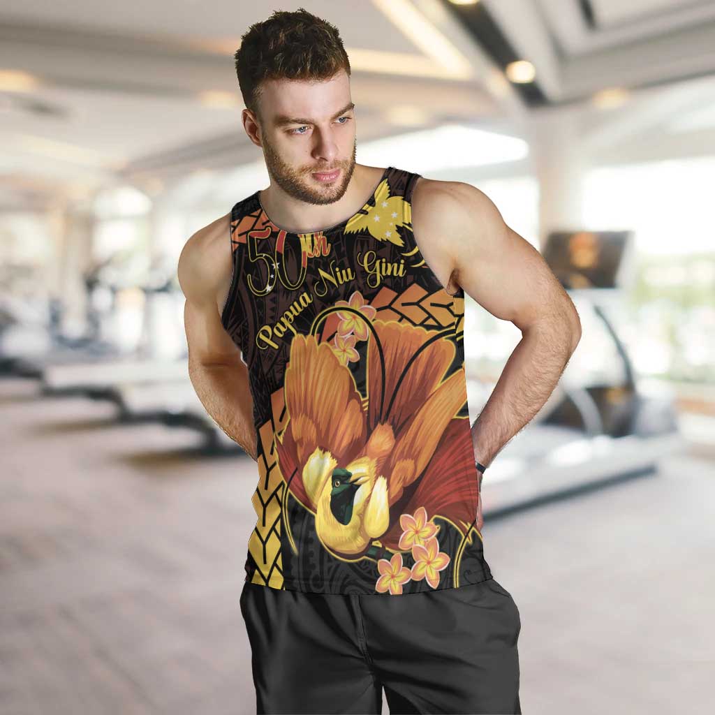 Papua New Guinea Independence Day Men Tank Top 50th Anniversary Papua Niu Gini Bird Of Paradise LT14
