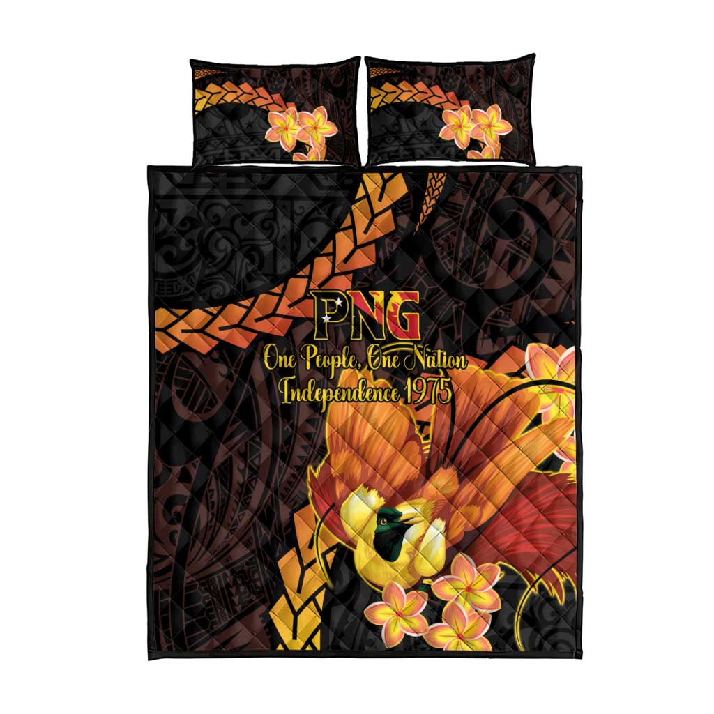 Papua New Guinea Independence Day Quilt Bed Set 50th Anniversary Papua Niu Gini Bird Of Paradise LT14