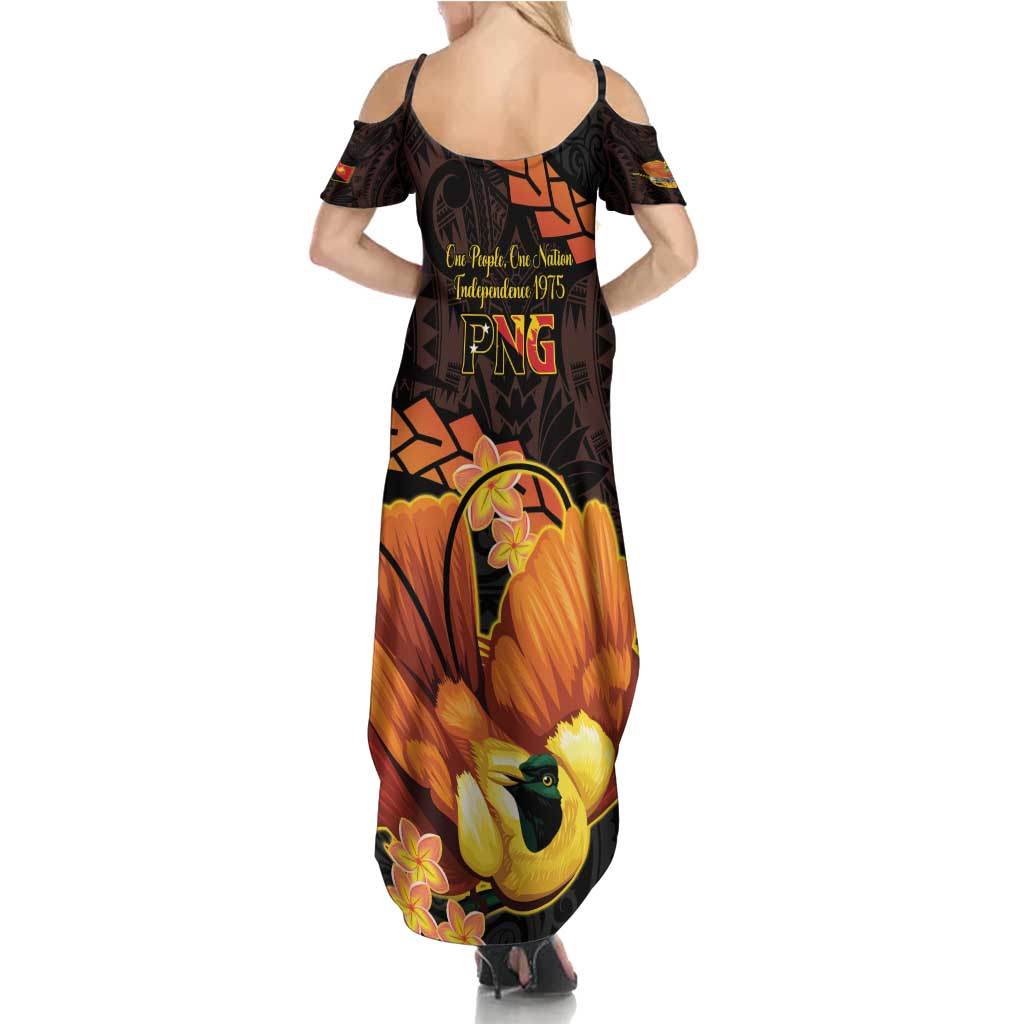 Papua New Guinea Independence Day Summer Maxi Dress 50th Anniversary Papua Niu Gini Bird Of Paradise LT14