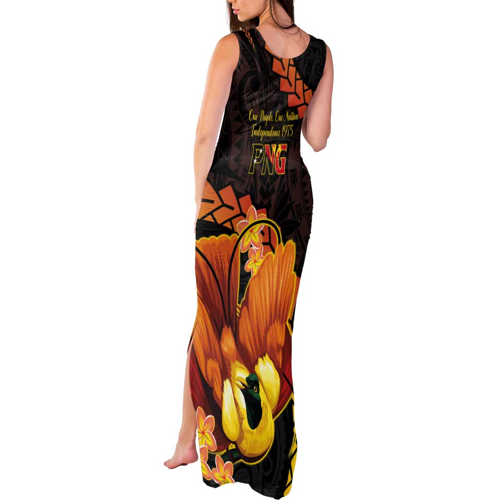 Papua New Guinea Independence Day Tank Maxi Dress 50th Anniversary Papua Niu Gini Bird Of Paradise LT14
