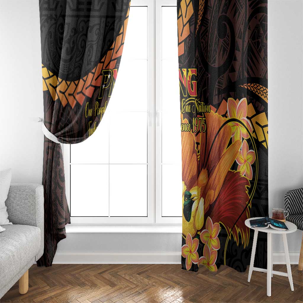 Papua New Guinea Independence Day Window Curtain 50th Anniversary Papua Niu Gini Bird Of Paradise LT14