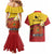 Papua New Guinea Independence Day Couples Matching Mermaid Dress and Hawaiian Shirt Since 1975 Unity In Diversity