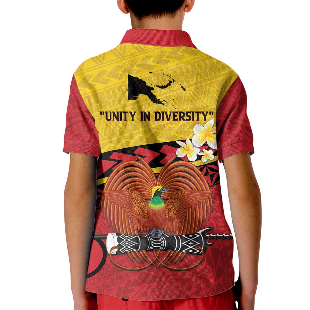 Papua New Guinea Independence Day Kid Polo Shirt Since 1975 Unity In Diversity