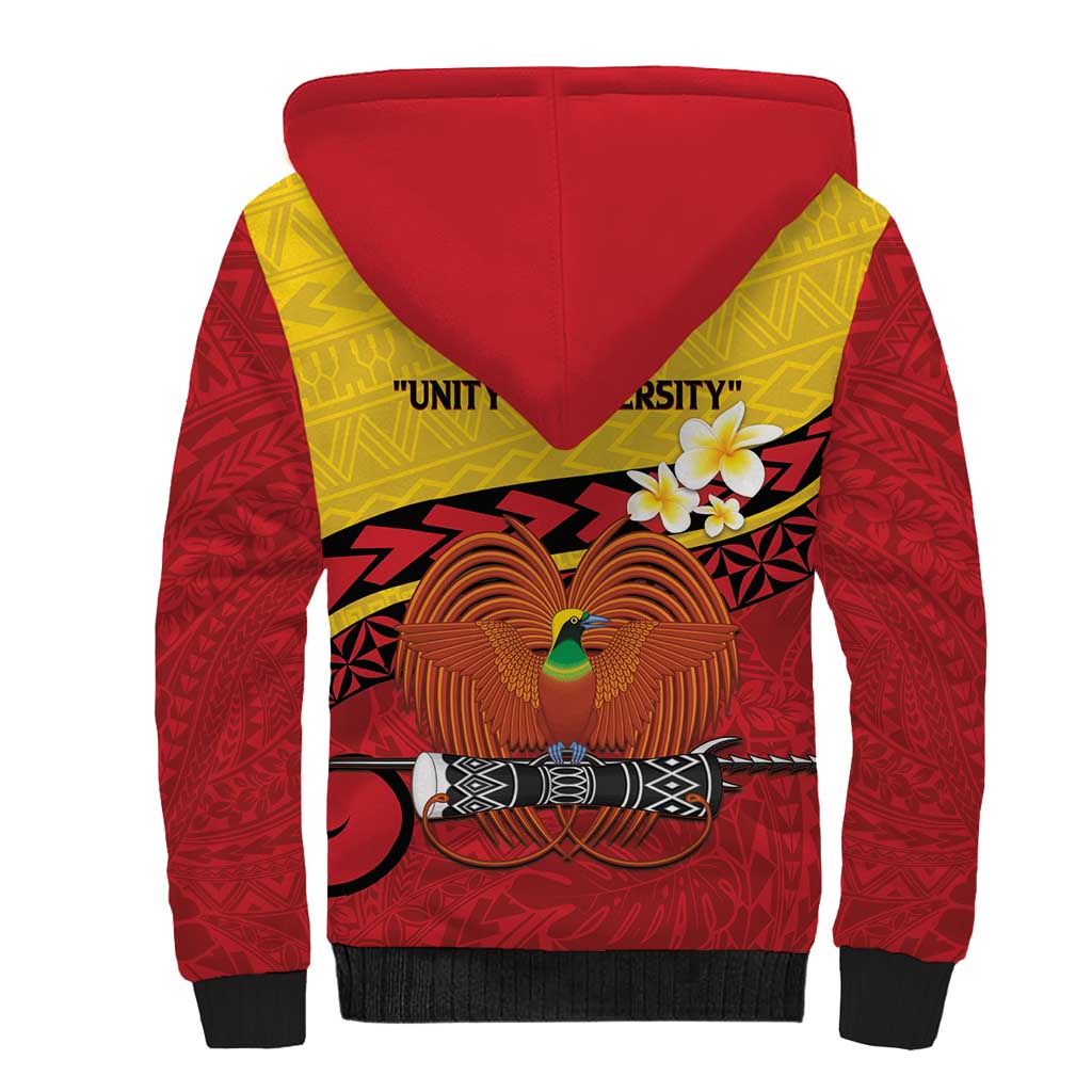 Papua New Guinea Independence Day Sherpa Hoodie Since 1975 Unity In Diversity