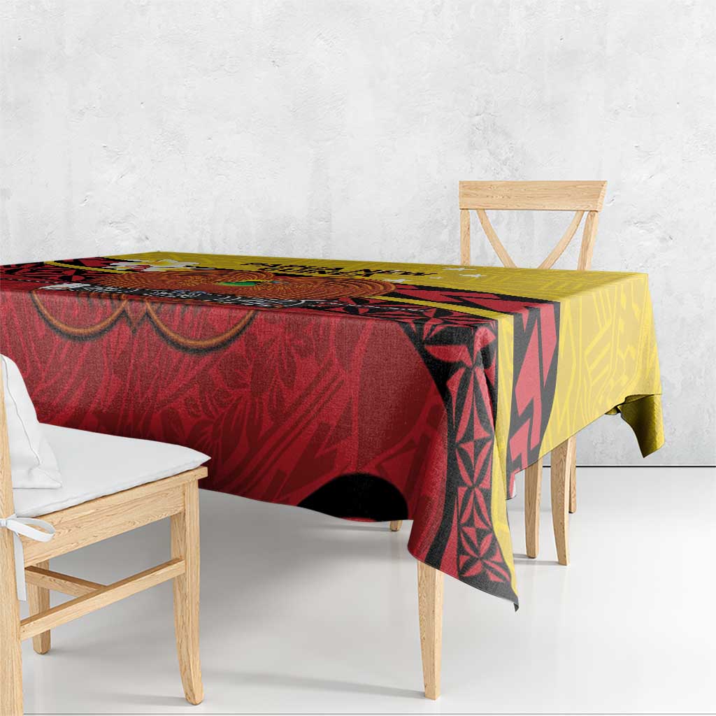 Papua New Guinea Independence Day Tablecloth Since 1975 Unity In Diversity