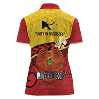 Papua New Guinea Independence Day Women Polo Shirt Since 1975 Unity In Diversity