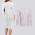 Samoa White Sunday Couples Matching Long Sleeve Bodycon Dress and Long Sleeve Button Shirt Lotu Tamaiti Siapo With Teuila
